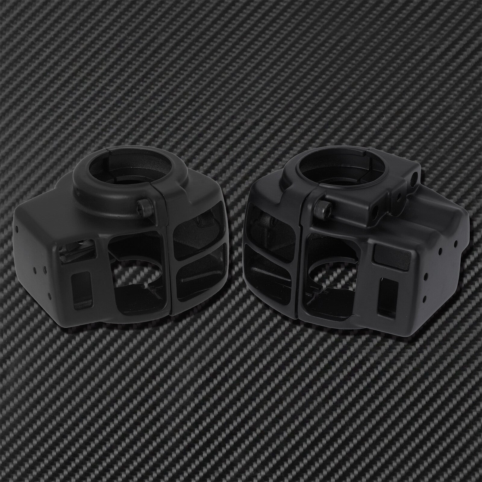 Black Hand Control Switch Housing Cover Fit for Harley Touring Glide 1996-2013 Q