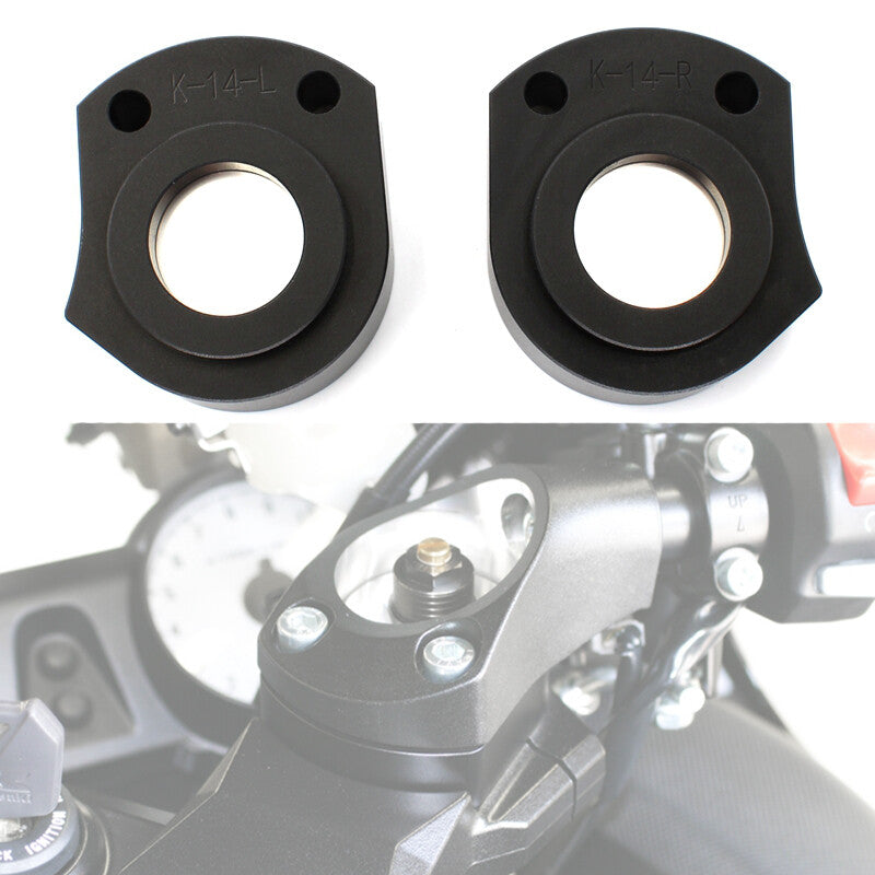 Handlebar Riser Spacer Handle Bar Mount Clamp for Kawasaki ZX14R ZZR 1400