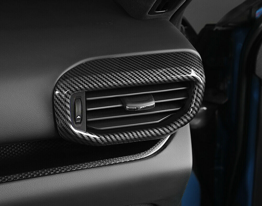 2P Blue Aluminum Central Console AC Switch Button Trim For RAV4 2019-2023 v