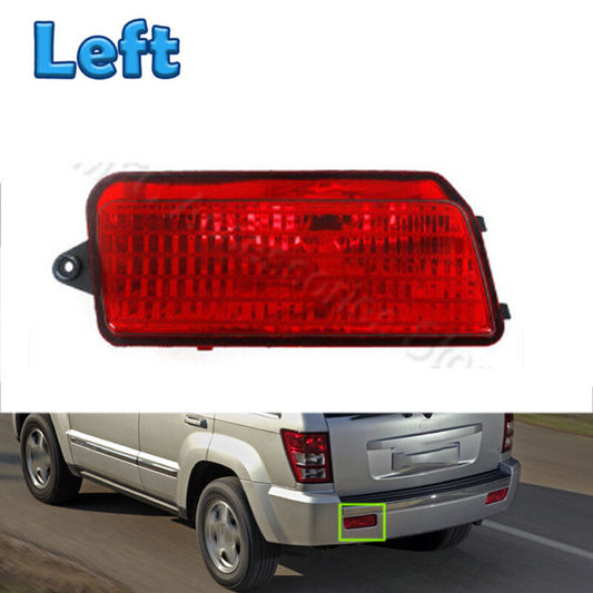 For 2005-2009 for Jeep Grand Cherokee Left Rear Bumper Reflector Light Fog Lamp