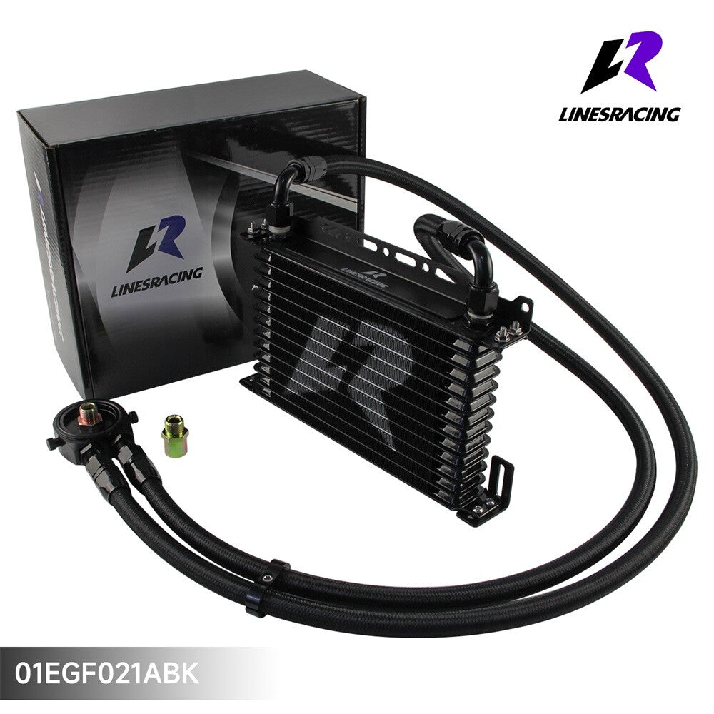 13 Row AN10 Oil cooler Trust w/Bracket+Filter Adapter Hose Kit 3/416  M201.5