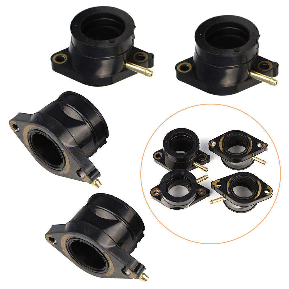 Carb Carburetor Intake Flange Boot Set for Yamaha XJ550 Maxim XJ550R Seca 81-83 Q