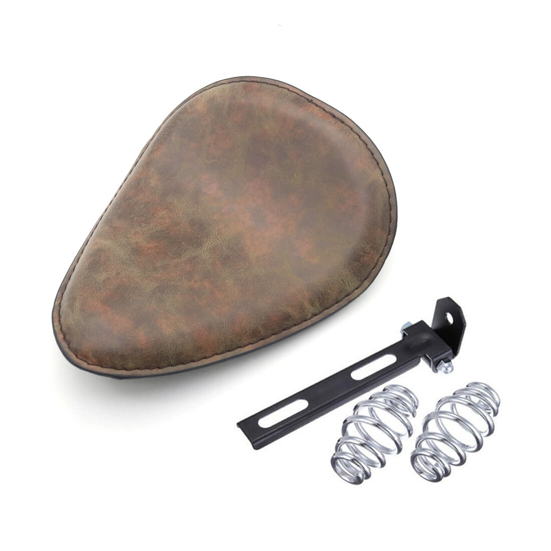 Retro Synthetic Leather Driver for Seat Spring  Bracket for Harley Chopper Bobber Q