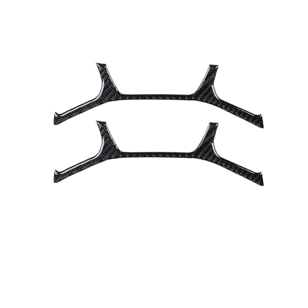2X Red Front Door Window Control Panel Trim Carbon Fiber for Fiat 500L 2014-2017 v