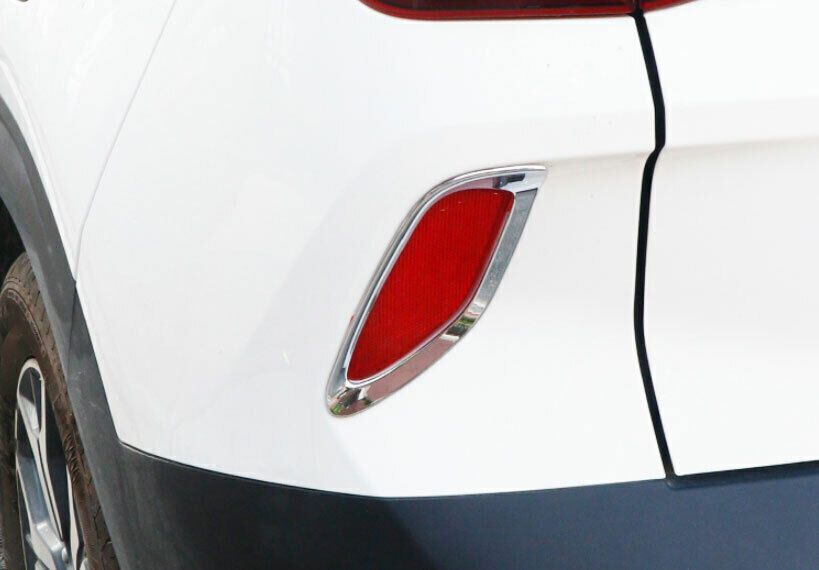 Fit for Kia Seltos 2020-2023 Chrome Style Rear Bumper Fog Light Lamp Frame Trims