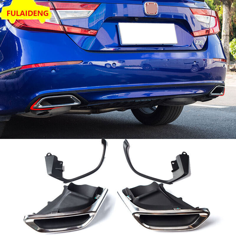 for Honda Accord 2018-2021 Exhaust Muffler Tail Pipe Tip Tailpipe Modified Kit Q