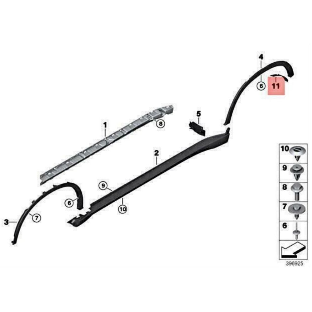 China Flap Rear Left for BMW X6 F16 28iX 30dX 35iX 40dX