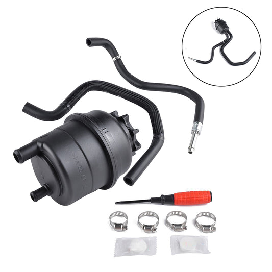 Black Power Steering Reservoir  Hose Kit Durable Replacemnet Parts Accessories