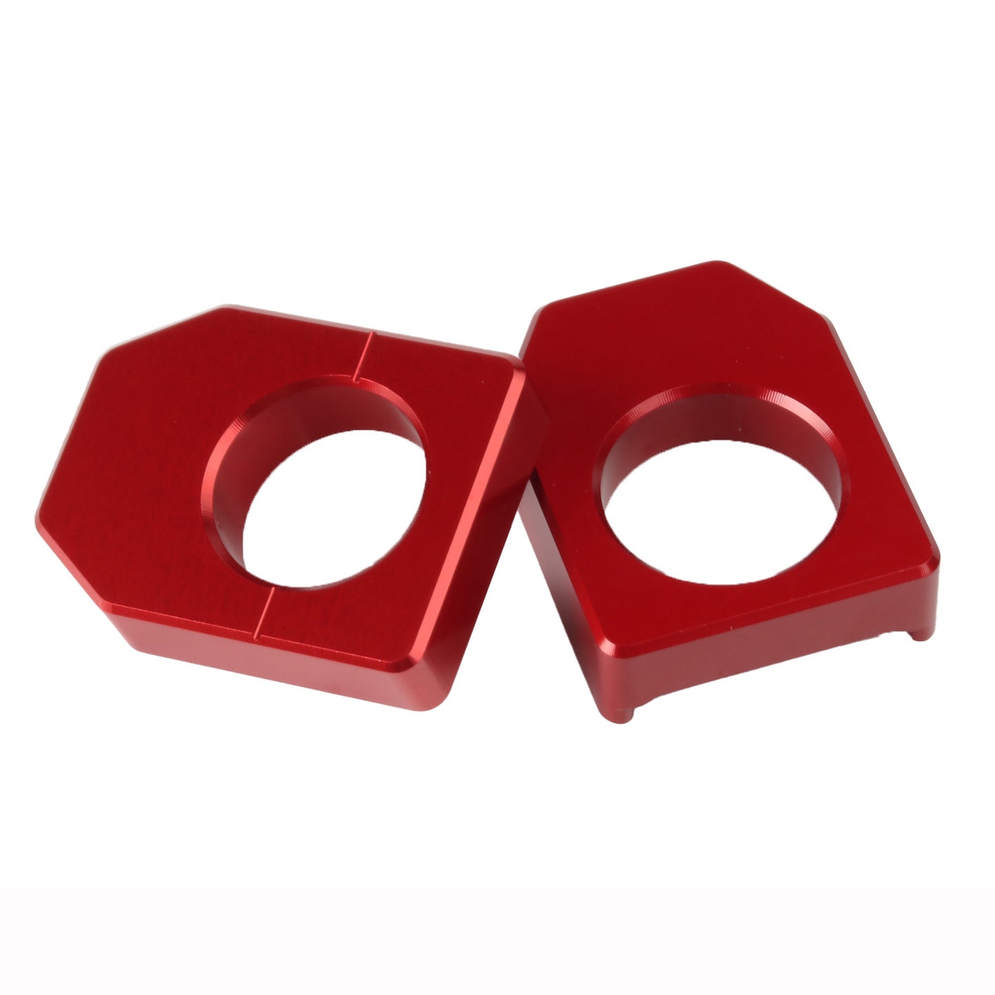 for Honda CR125R/250R CRF250R/X CRF450R CNC Red Rear Axle Block Chain Adjuster
