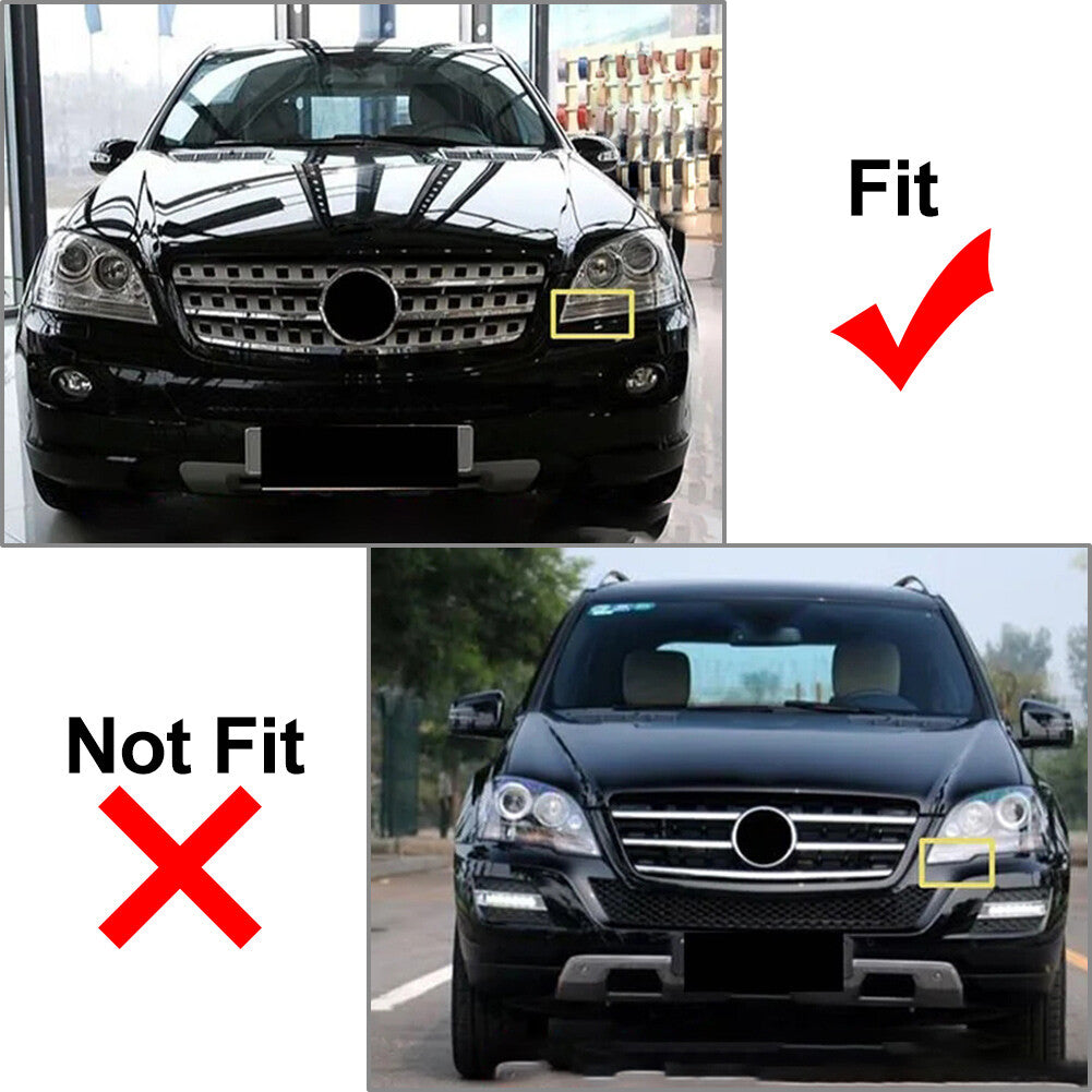 GTR Style Front Bumper Radiator Hood Grille for Benz ML Class W164 2005-08 08 06