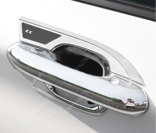 For Prado 2010-2021 Chrome Side Rearview Mirror Strip Trim Cover Molding v