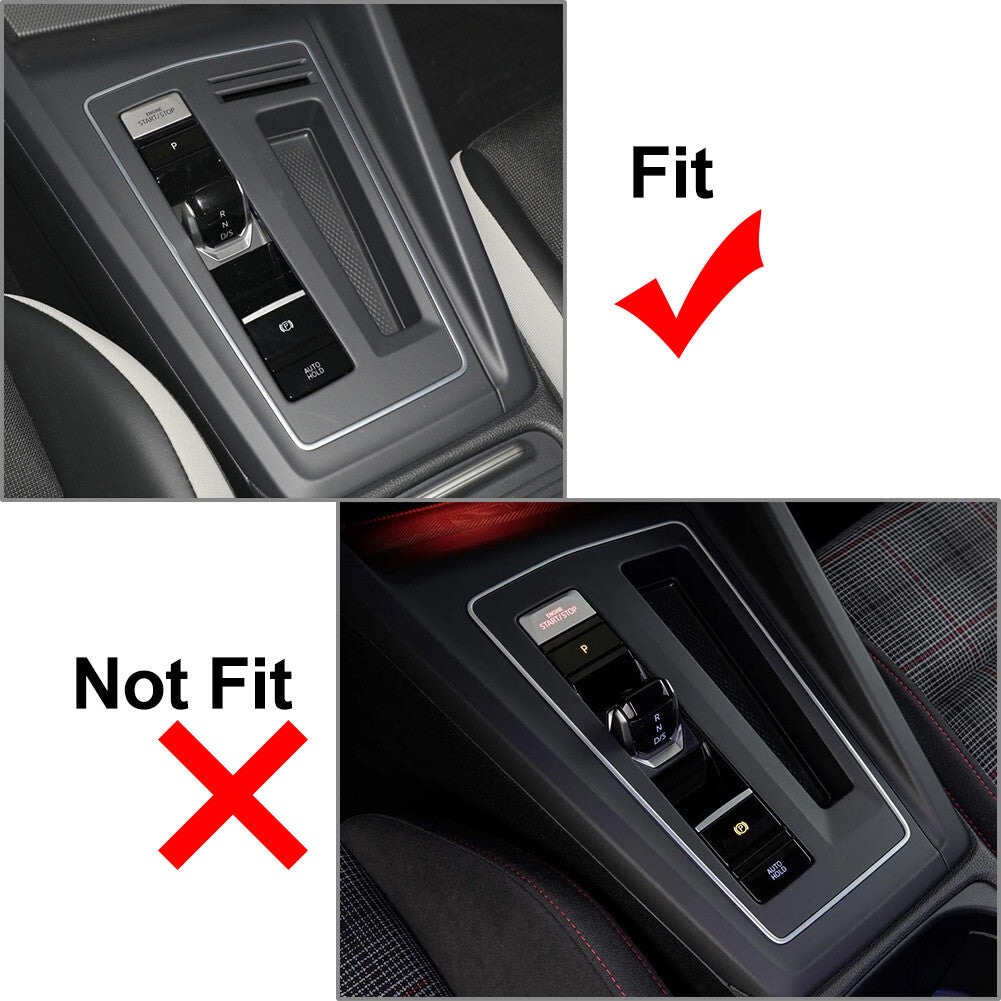 LHD Gear Shift Panel Frame Cover Trim for Volkswagen for Golf 8 MK8 2021-2023