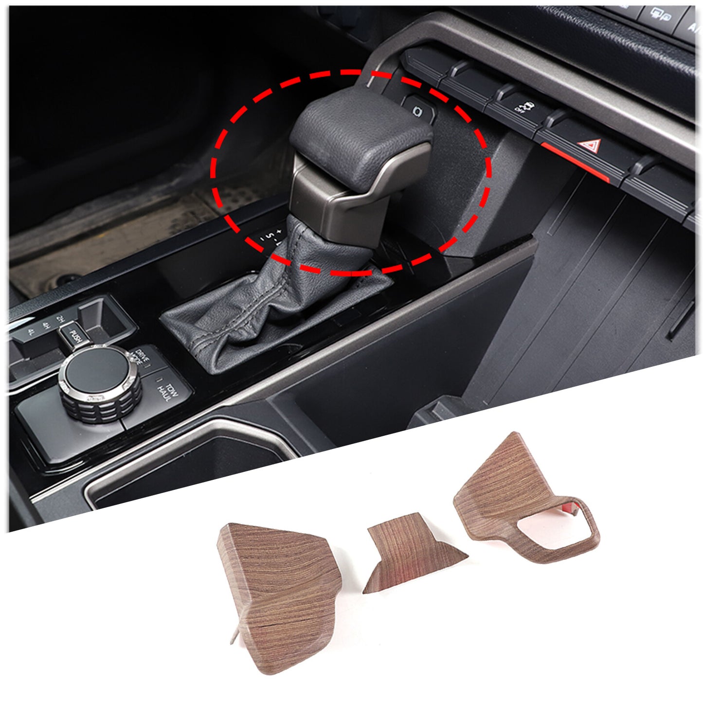 ABS carbon fiber rear ventilation frame decoration suitable for Tandra 2007-2021- v