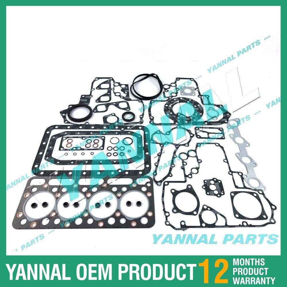 V1902 Engine Overhaul Gasket and Seal Kit (Upper and Lower Parts) for Kubota Engines