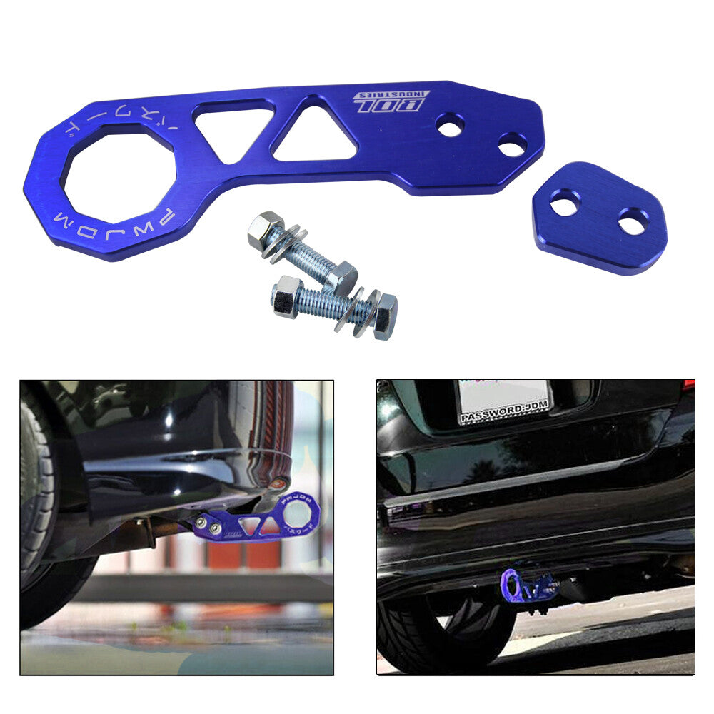 JDM Aluminum Blue Racing Trailer Hook Rear Tow Hook for Honda for Acura for Civic for Mazda Q