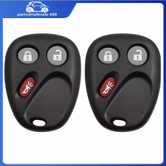 21997127 2pcs Key Keyless Entry Fob Remote Case Replacement for Chevrolet