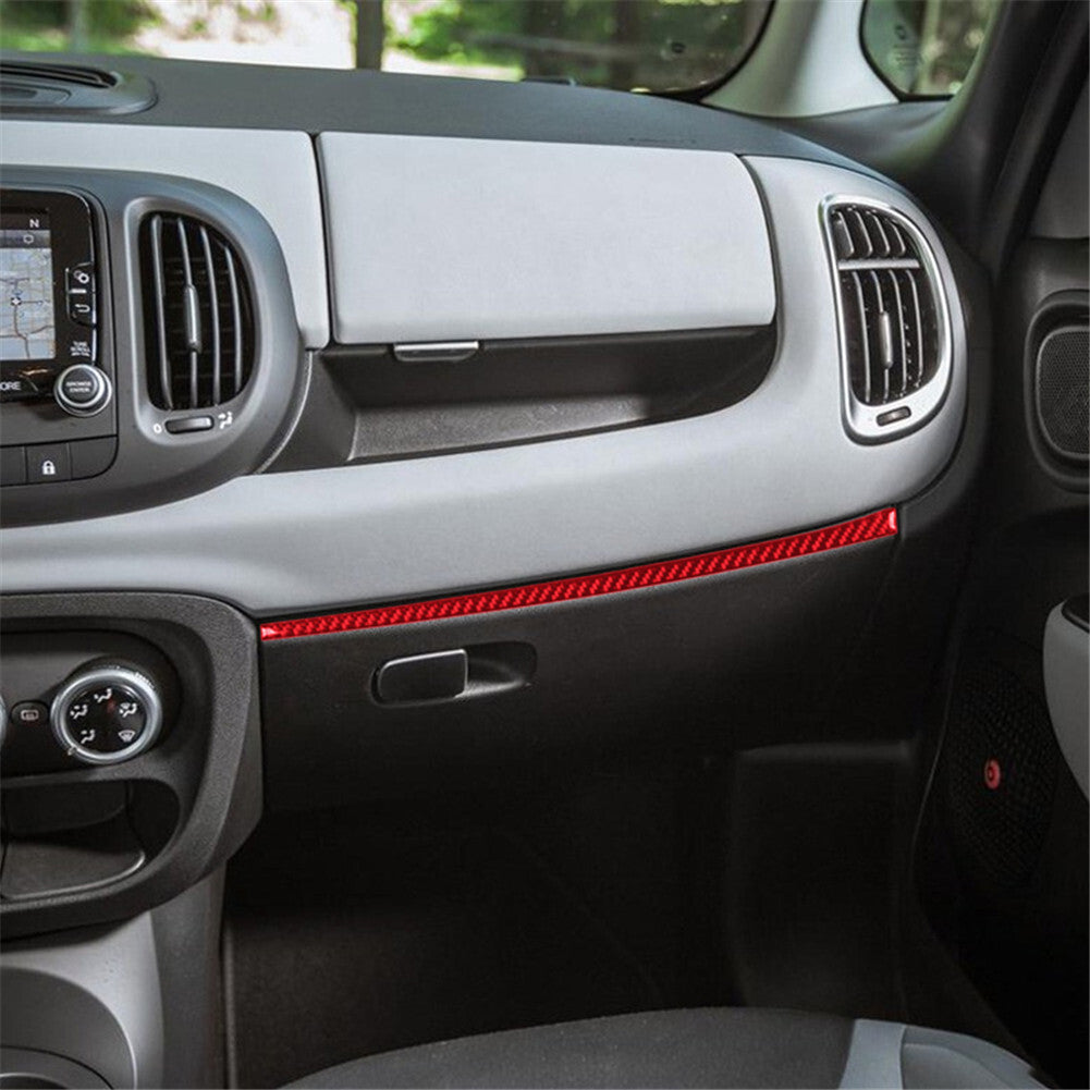 Carbon Fiber Center Storage Box Panel Trim Cover for Subaru Forester 2005-2008 v