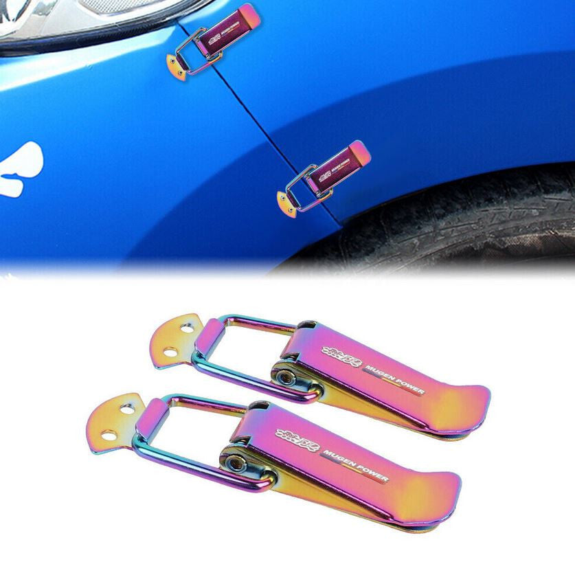 Mugen Neo Chrome rear bumper fender cover clip lock for Honda for Acura