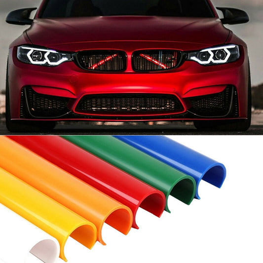 2x Car Front V Brace Grill Strip Cover Trims for 12-19 for BMW 1 2 3 Series F20 F30 Q