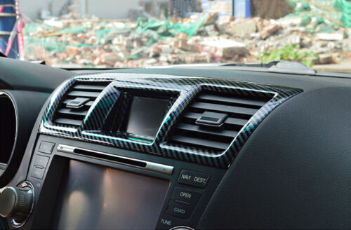 1X Carbon Fiber Middle Console Air Outlet Vent Cover for Toyota Highlander 08-13