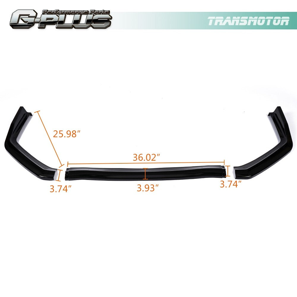 Black front bumper lip kit suitable for 2015-20 for Subaru WRX STI sedan CS style Q