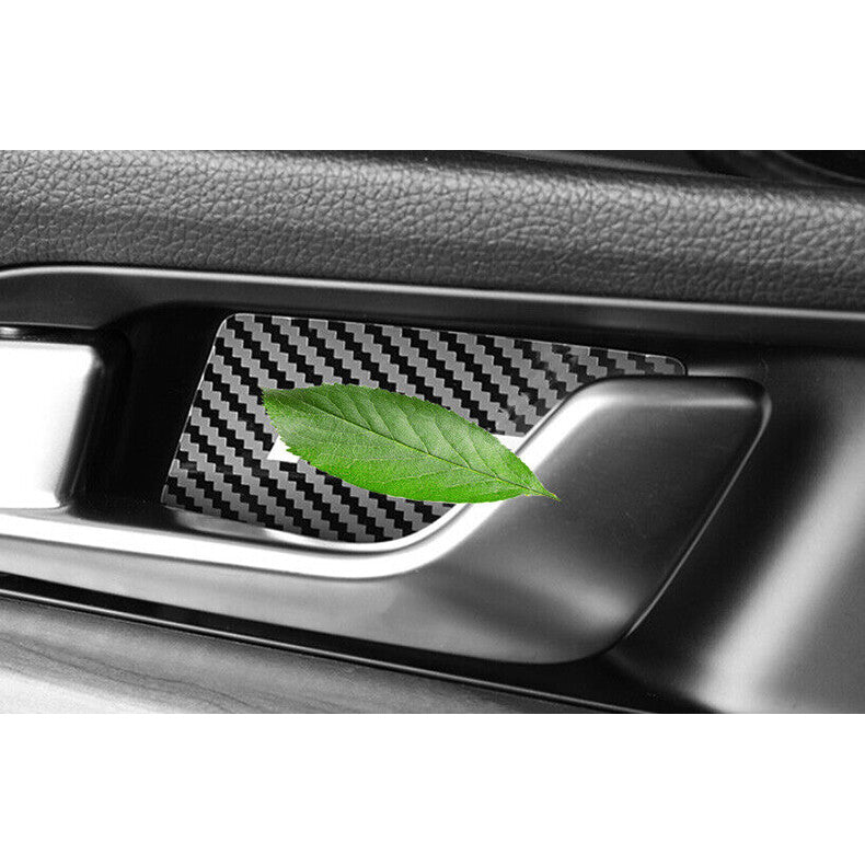 for Kia K5 2021-2023 Carbon Fiber Inner Door Handle Bowl Decor Sticker trim 4x