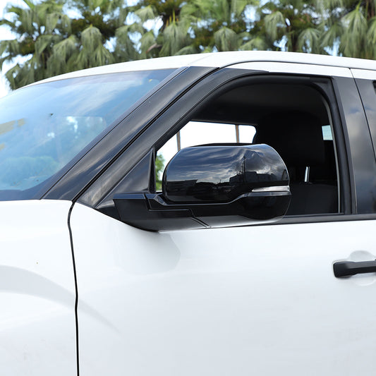 Glossy black door side mirror cover trim for Tundra/Sequoia 2022 - 2024 2 pieces - n