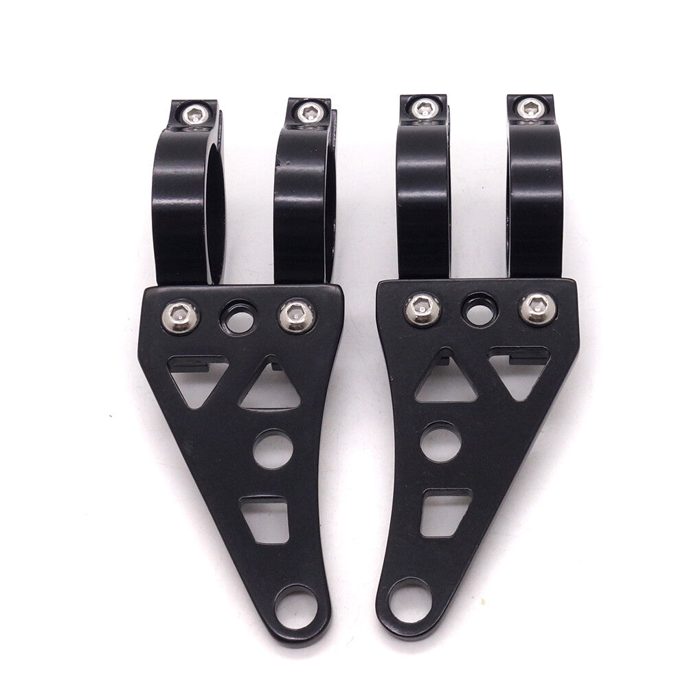41mm Aluminum Motorcycle Headlight Mount Bracket Fork Clamps For Cafe Racer Q