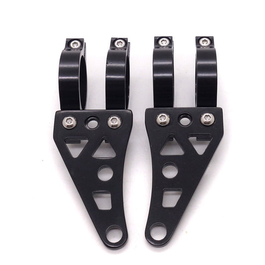 41mm Aluminum Motorcycle Headlight Mount Bracket Fork Clamps For Cafe Racer Q