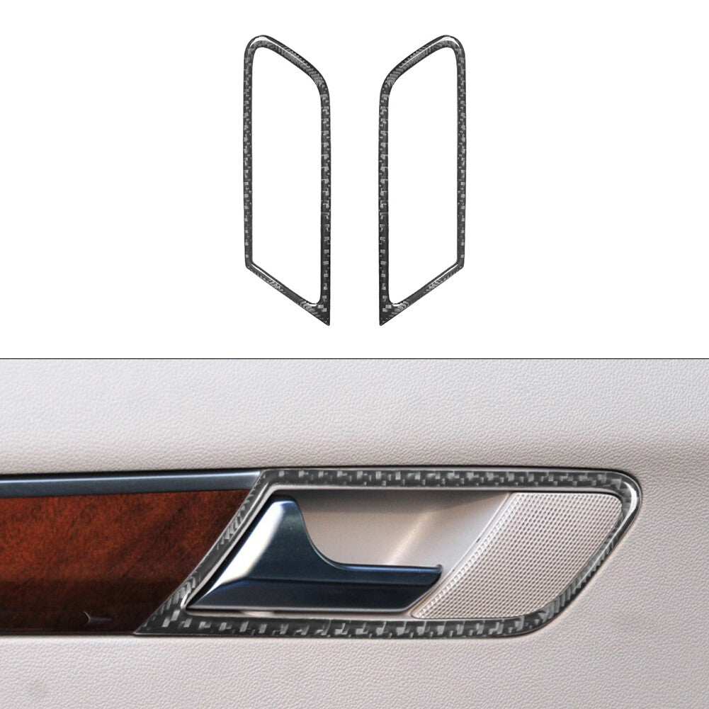 2Pcs Red Box Trim Strip Cover Decor Carbon Fiber For Tacoma 2012-2015 v