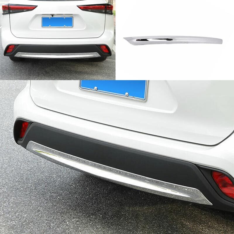Chrome for Toyota Highlander 2020-2023 Cover Trim Rear Bumper Strip Protector