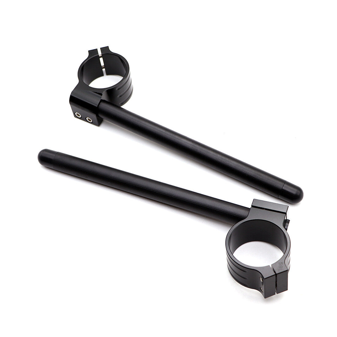 58mm Black Clip-On Clip Ons CNC Handlebar Bar Fork Tube For Benelli Leoncino 500 Q