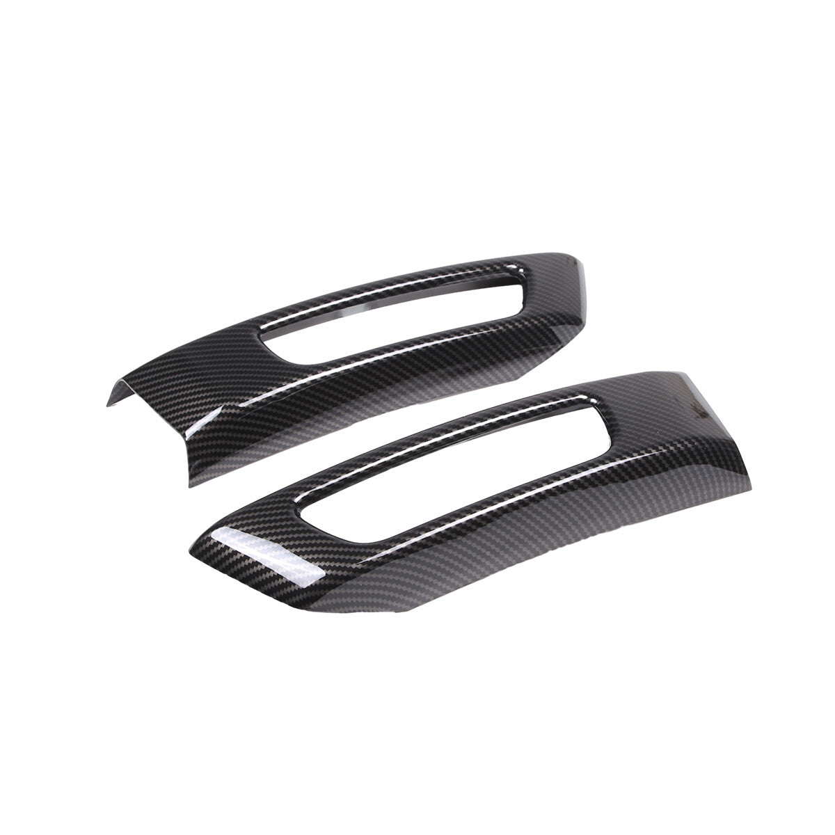 Carbon fiber front fog light cover trim (2 pieces) for Land Rover for Range Rover Sport 2014-17