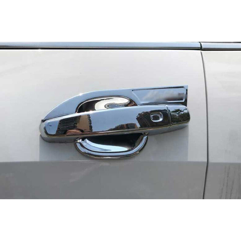 for Chevy Blazer 2019-2022 Chrome Car Door Handle Cover+Cup Bowl Combo Trim 12x