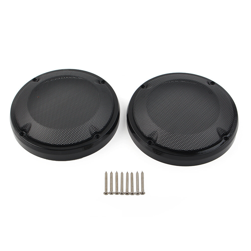 for Harley Touring Electra Glibe Black Saddlebag Lid Speaker Grill Mesh Cover