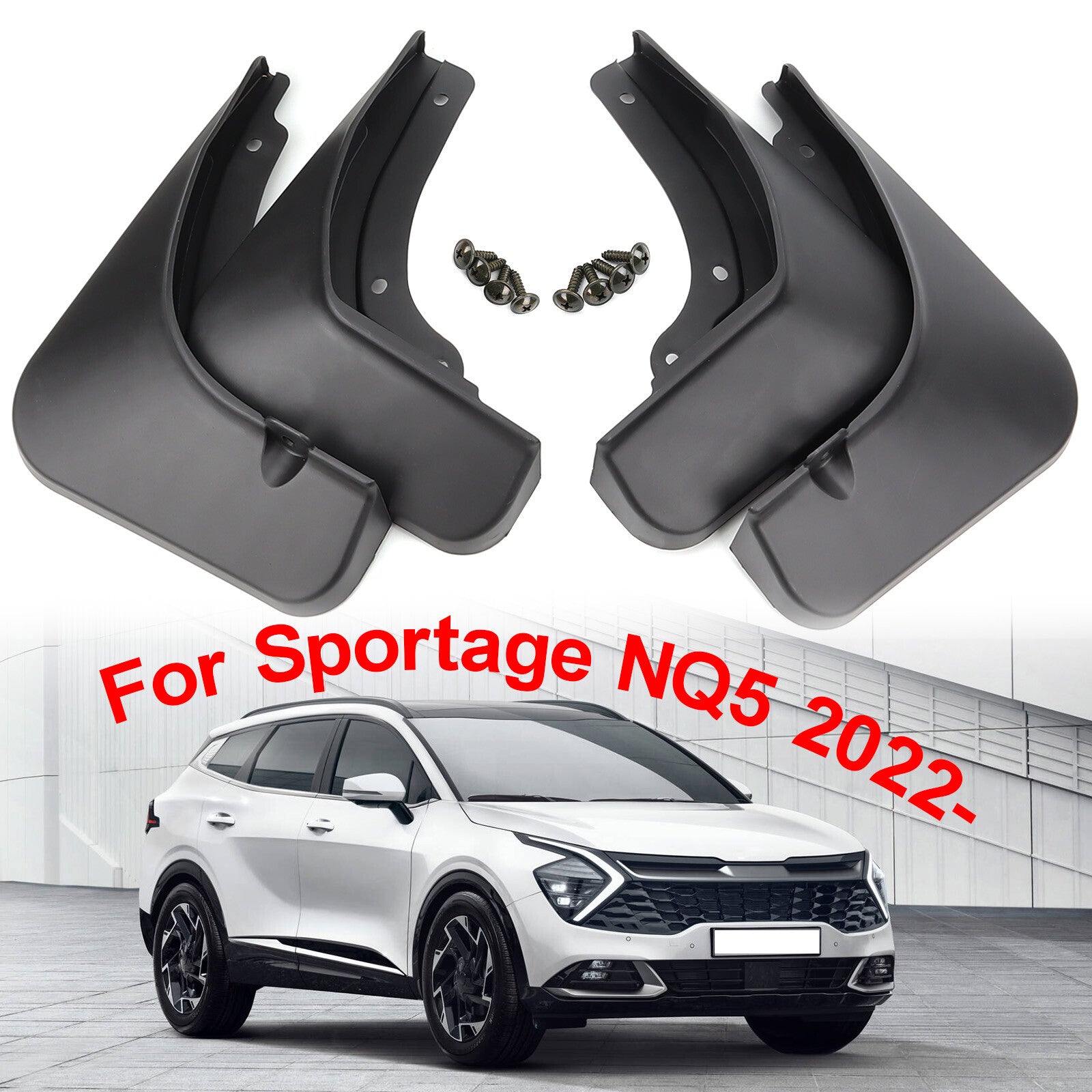 4pcs Front Rear Mud Flaps Splash Guards Mudguards for KIA Sportage NQ5 2022-2024 Q