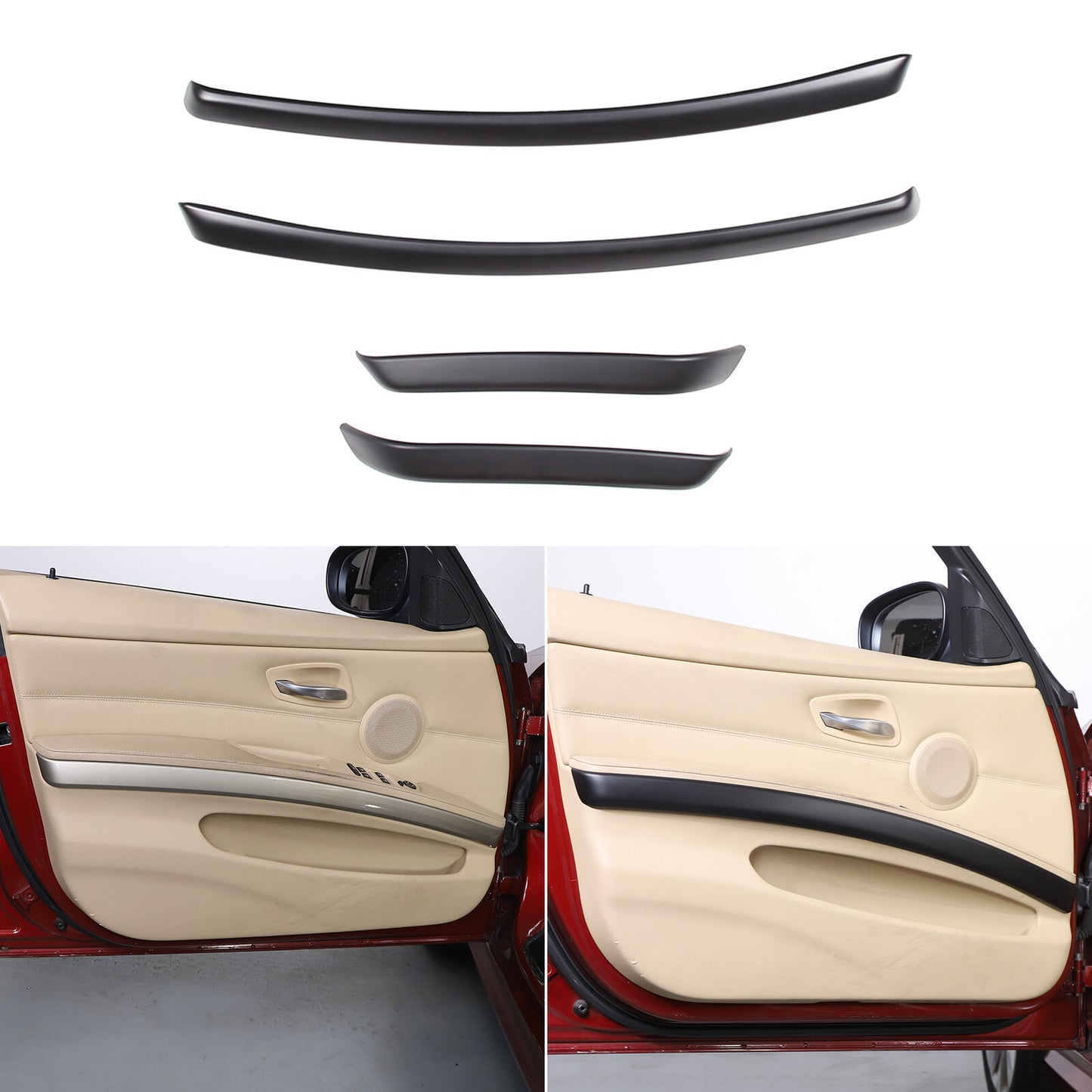 ABS pear wood pattern gear shift cover decoration suitable for Tundra 2022-2023- v