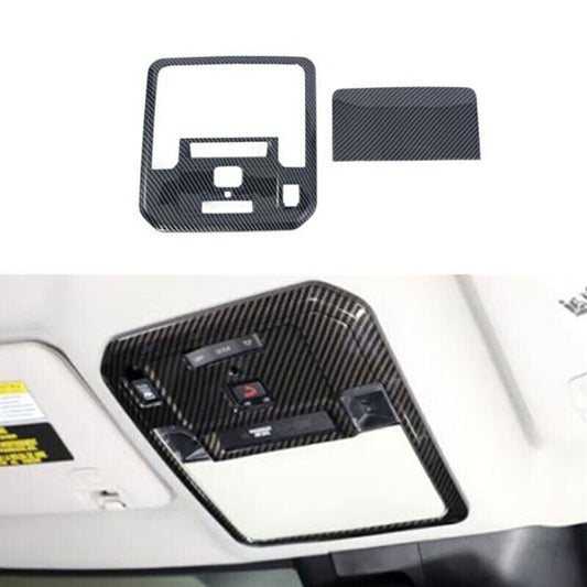 for Toyota Tundra 22-2024 Carbon Fiber Front Reading Light Frame Cover Trim 2X