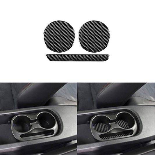 Carbon Fiber Shifter Console Cover Trim for Land Rover Discovery Sport 2015-2019 v
