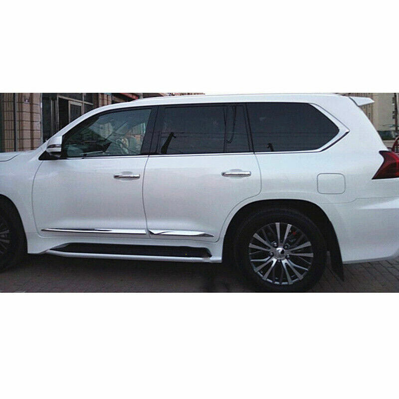 Fit for Lexus LX570 2016-2021 ABS Chrome Side Door Body Molding Cover Trim 4Pcs