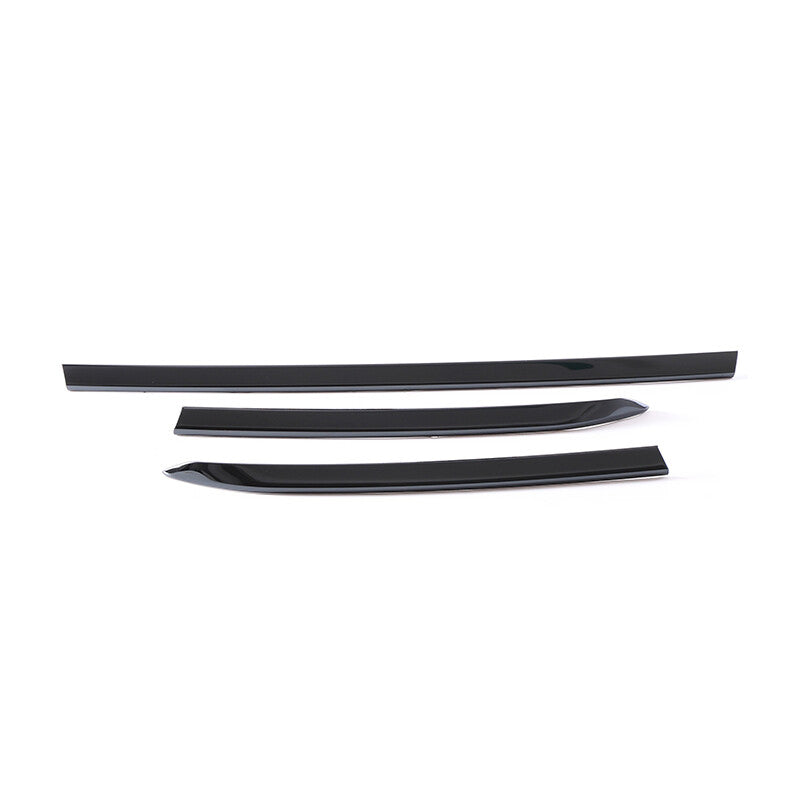Black Titanium Rear Door Trunk Lid Tailgate Strip Trim Fit for Audi Q7 2020-2023