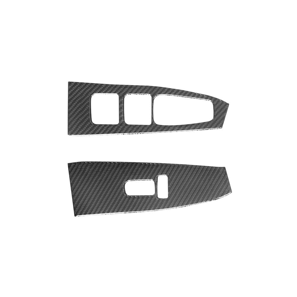 Carbon Fiber Front Door Control With Folding Trim Cover for KIA Sedona 2015-2016