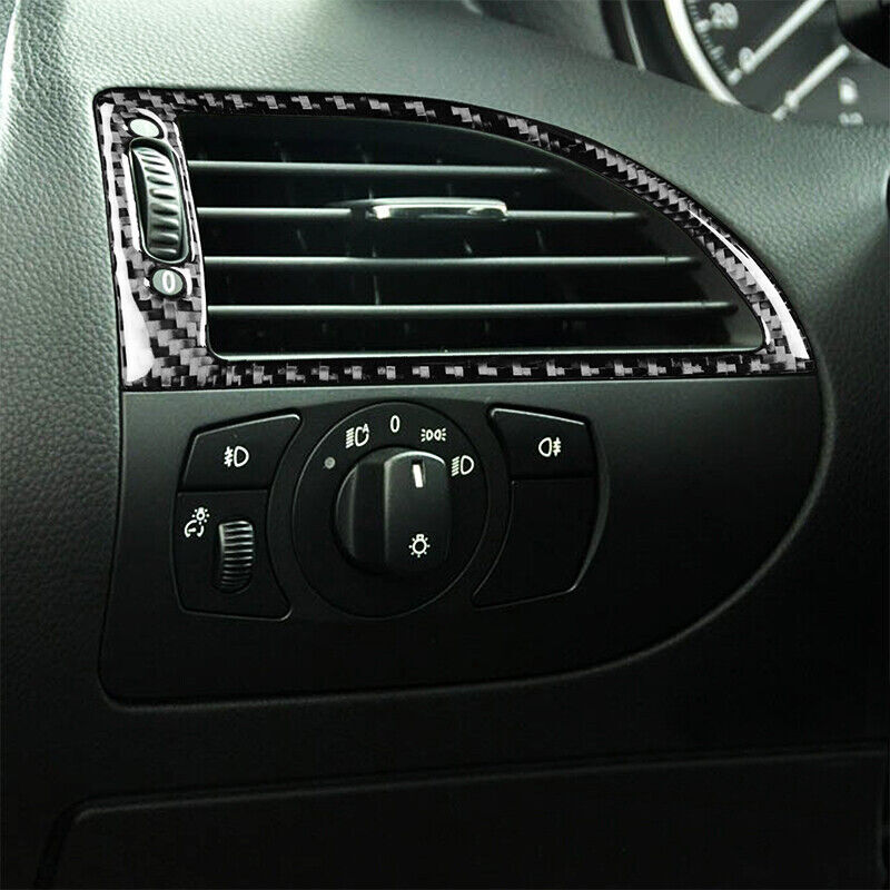 carbon fiber automotive air vent socket cover decoration for BMW 6 Series E63 E64 04-10