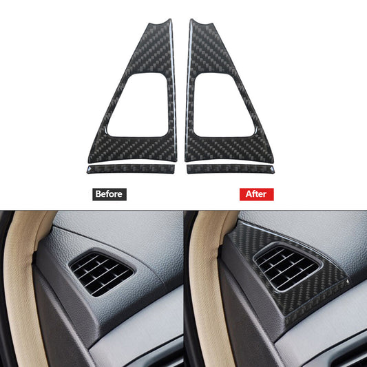 Carbon Fiber Interior Rear Door Handle Trim Panel For Explorer 2011-14 Red v