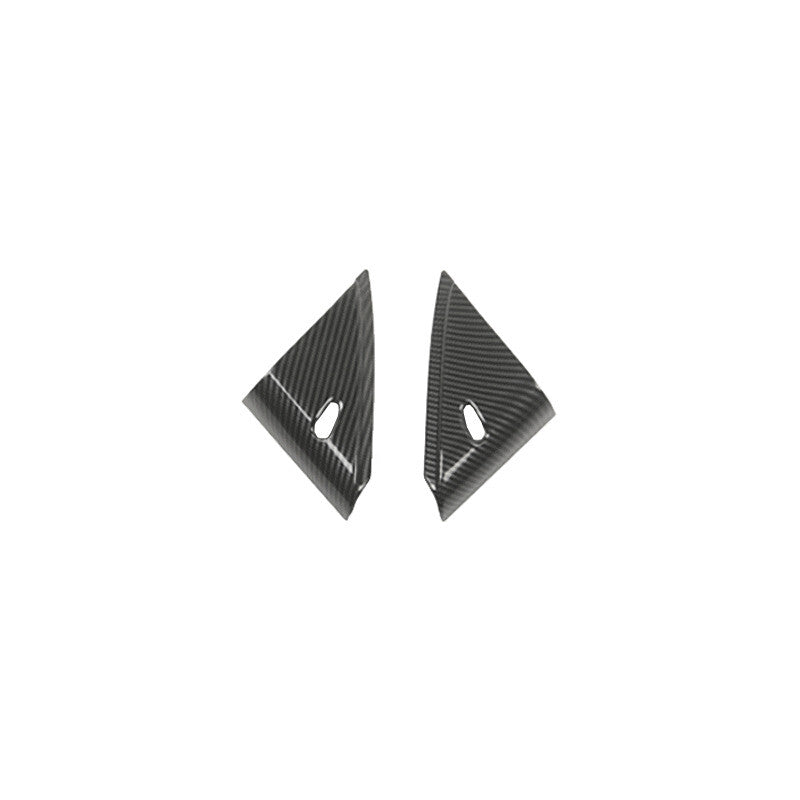 A Post Front Triangle Cover Trim Fit for Nissan Altima Teana 19-22 Carbon Fiber