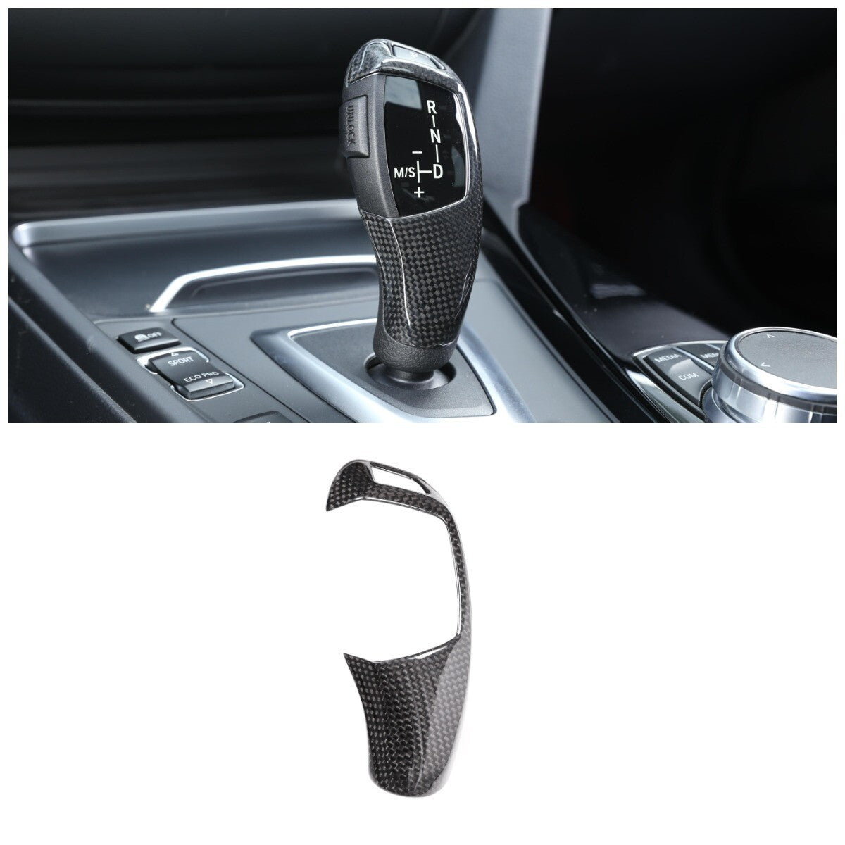 Carbon fiber appearance 4WD mode frame decoration suitable for T @ yota Tundr @ 2022-2023- v
