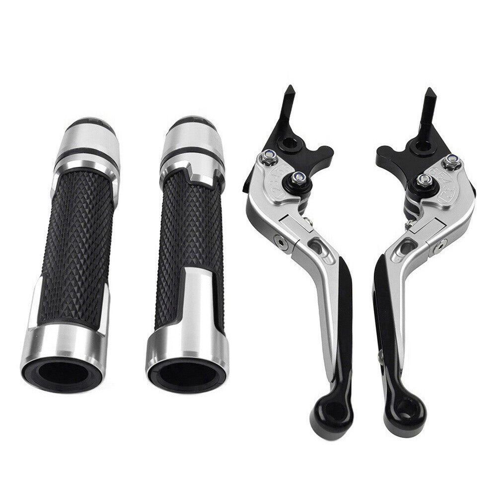 Folding Extendable Brake Clutch Levers Handlebar Grip Set for Suzuki GSXR600/750 Q