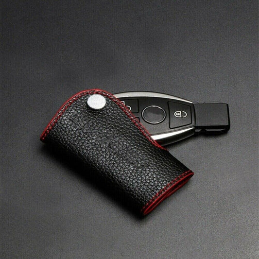 1Faux Leather car key cover case key chain wallet holder for W204 n