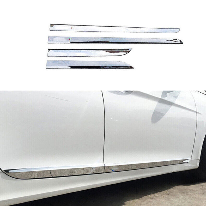for Hyundai Sonata 2011-2014 Chrome Exterior Door Body Guard Molding Cover Trim