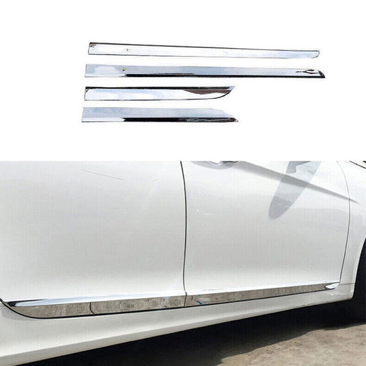 for Hyundai Sonata 2011-2014 Chrome Exterior Door Body Guard Molding Cover Trim